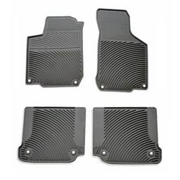 VW Floor Mat Set (All-Weather) (Black) (w/ Round Retention Clip) 1C1061550041